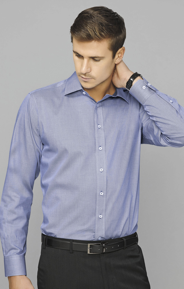 Hudson Mens  100% Cotton Long Sleeve Shirt