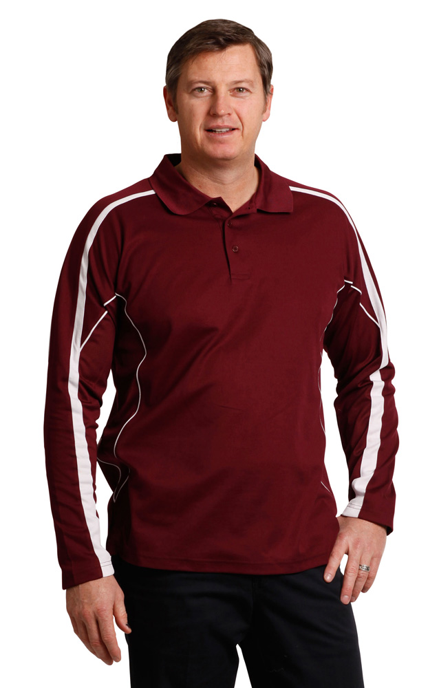 Mens Cotton Back Legend Polo Long Sleeve