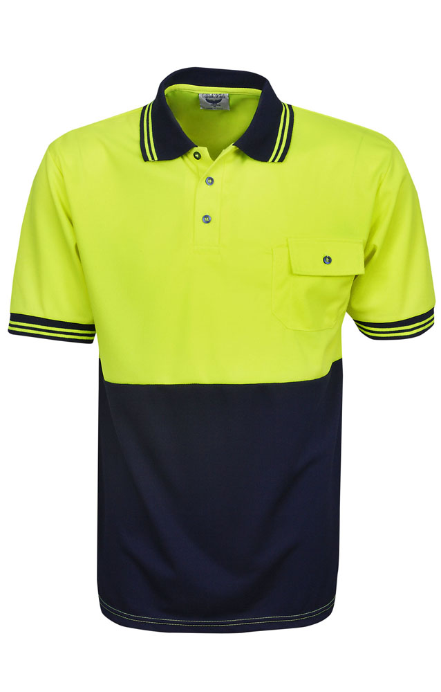 Hi Vis Cooldry Polo Short Sleeve