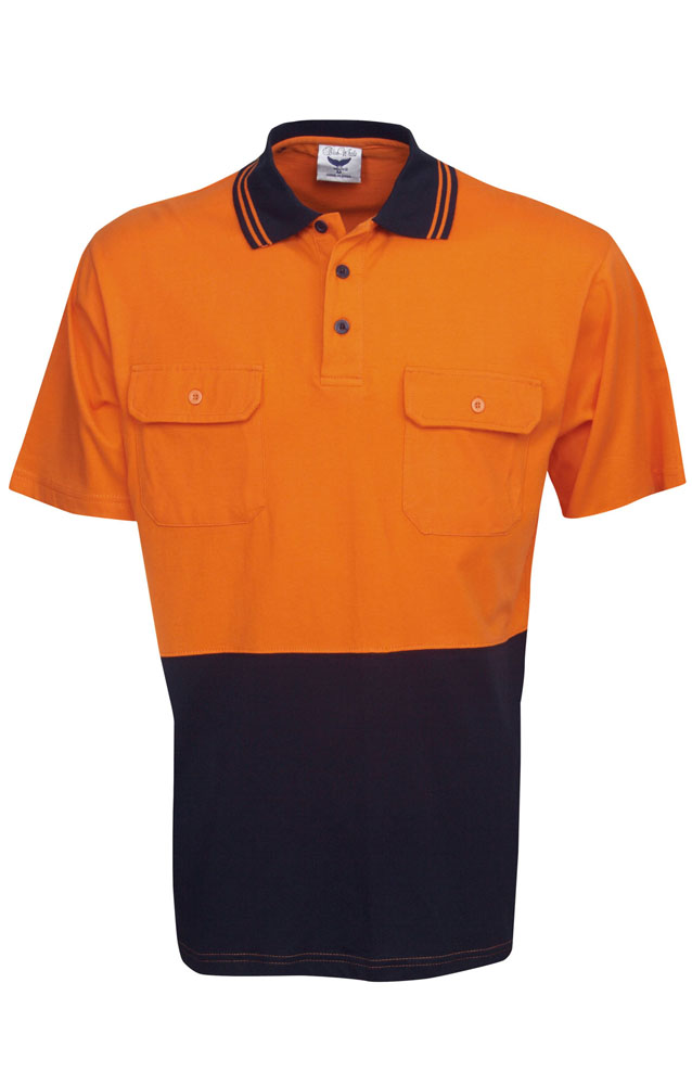 100% Cotton Hi Vis Polo Short Sleeve