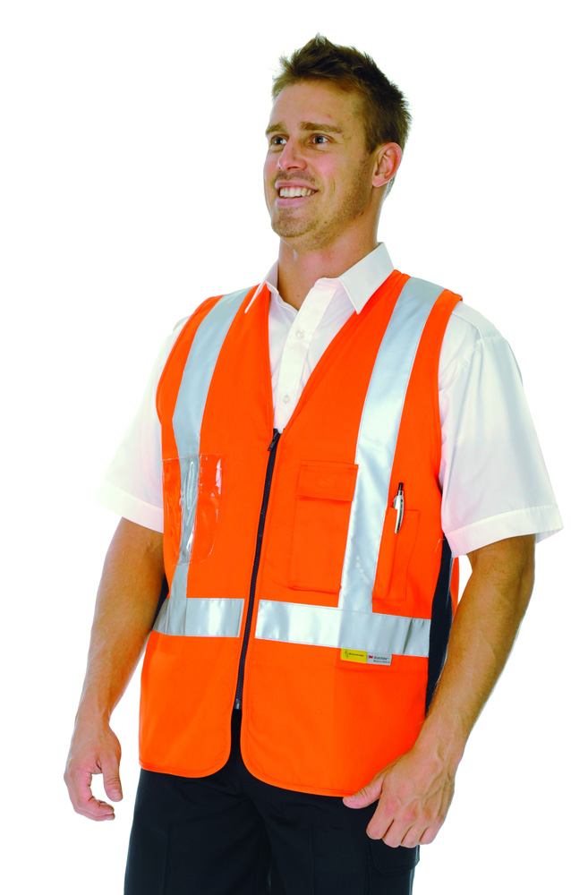 Day/Night Cross Back Cotton Safety Vest