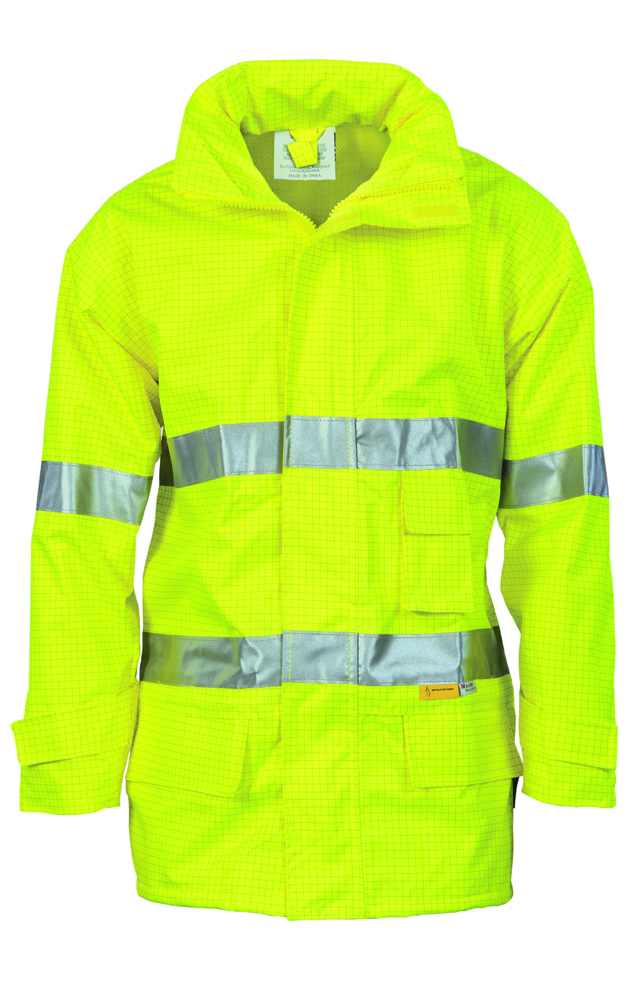 DNC HiVis Breathable Anti-Static Jacket with 3M Reflective Tape