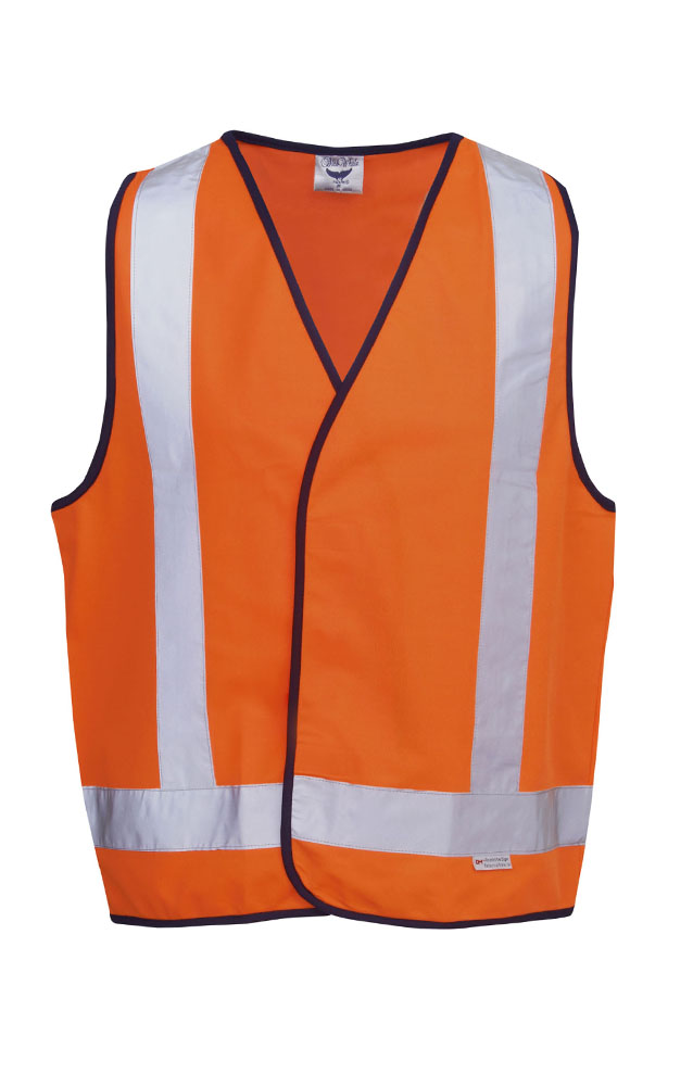 BW Day/Night Safety Vest With ‘X’ Back Reflective Tape