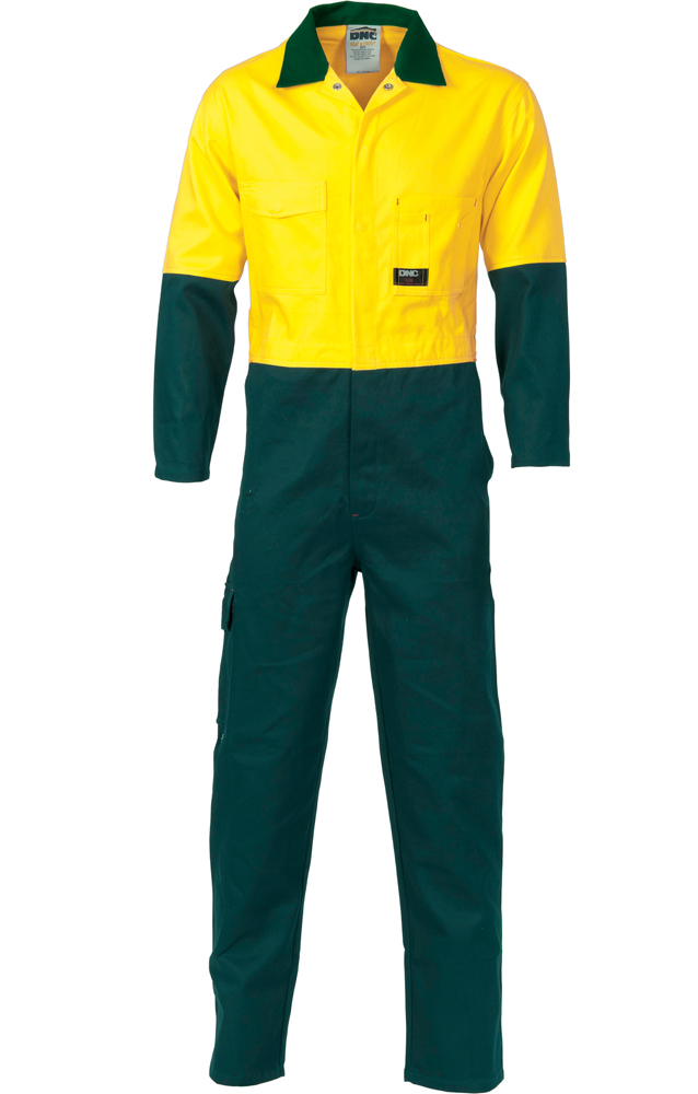 Hivis Two Tone Cotton Coverall