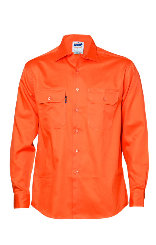 DNC Cotton Drill Long Sleeve Work Shirt