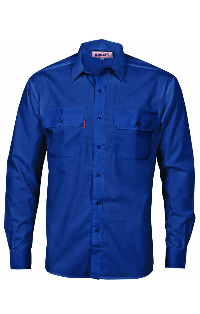 Polyester Cotton Work Shirt – Long Sleeve