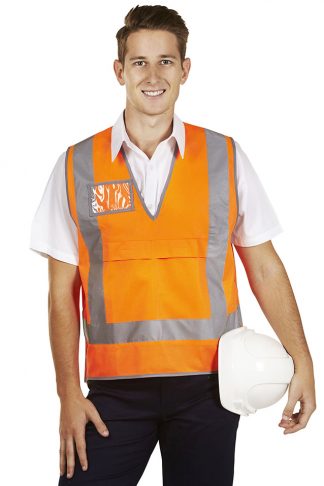 NSW Railway Safety compliant Hi Vis Vest - Day/Night Rail Safety Pull Apart Vest.