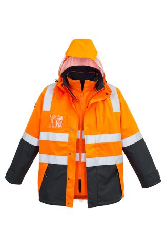 Hi Vis 4 in 1 D/N Breathable Waterproof Jacket