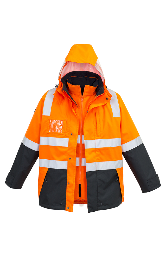 Hi Vis 4 in 1 D/N Breathable Waterproof Jacket