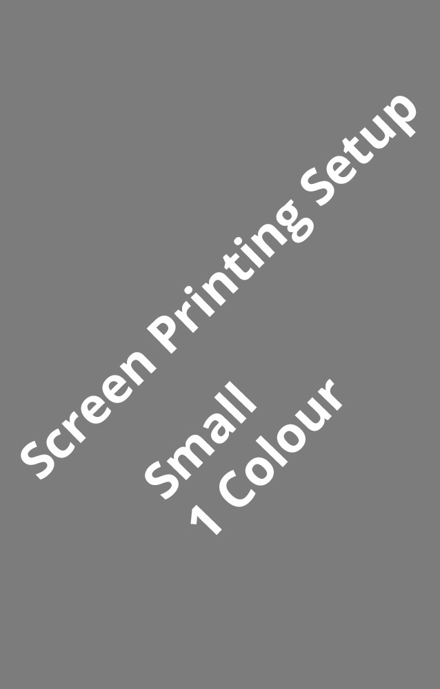 One Colour Small Screen Printing Setup