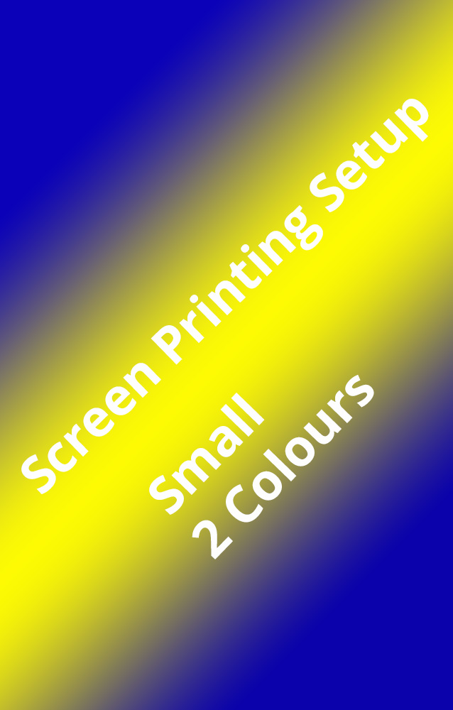 Two Colours Small Screen Printing Setup