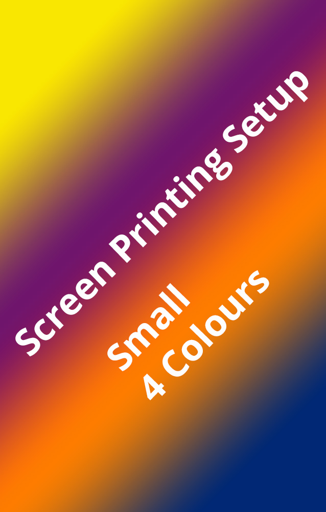 Four Colours Small Screen Printing Setup