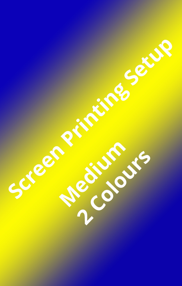 Two Colours Medium Screen Printing Setup