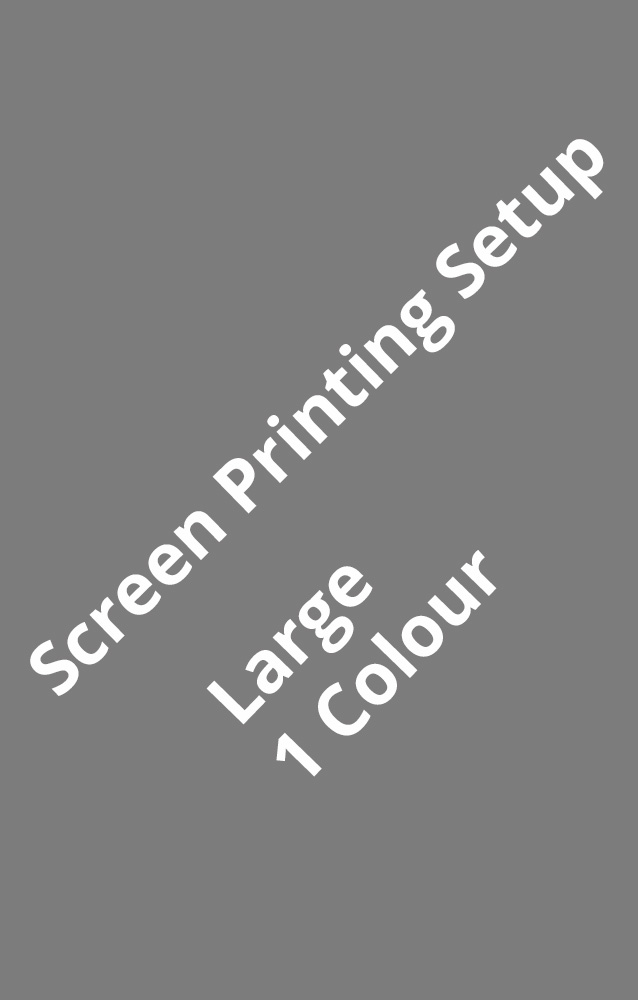 One Colour Large Screen Printing Setup