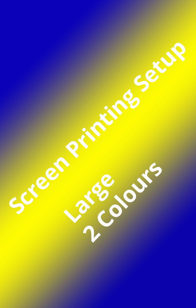 Two Colours Large Screen Printing Setup