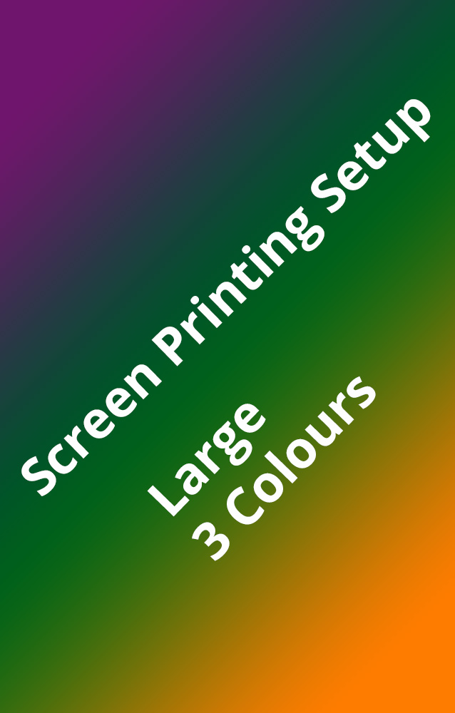 Three Colours Large Screen Printing Setup