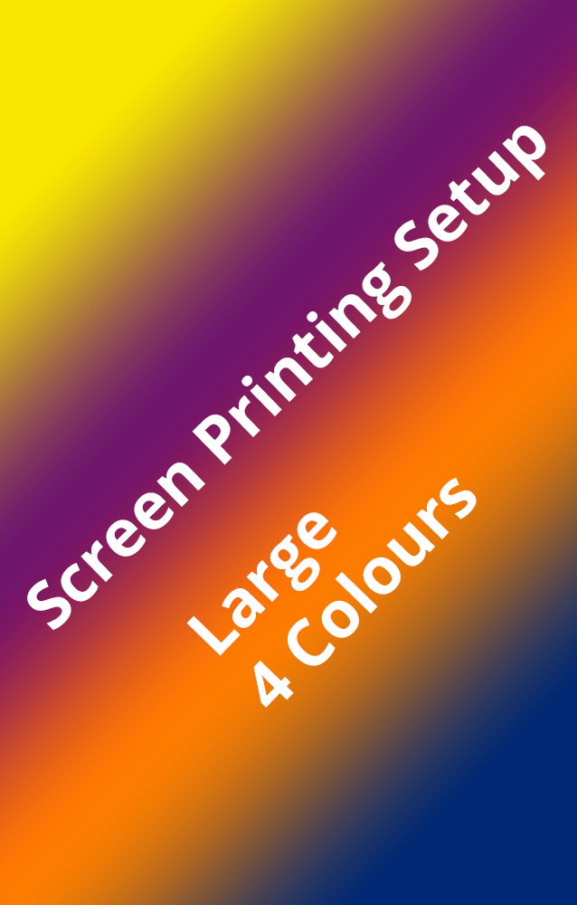 Four Colours Large Screen Printing Setup