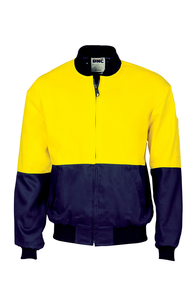 HiVis 2 Tone Cotton Bomber Jacket