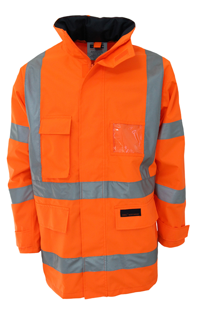 Hi Vis Breathable Rain Jacket Biomotion Tape