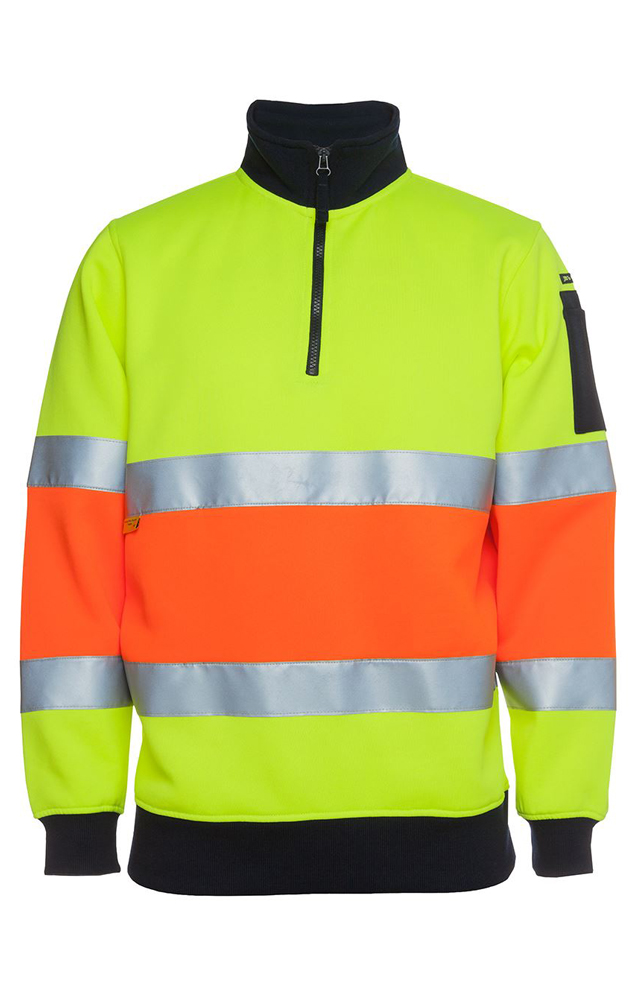 Hi Vis 1/2 Zip Biomotion D+N Fleecy Jumper