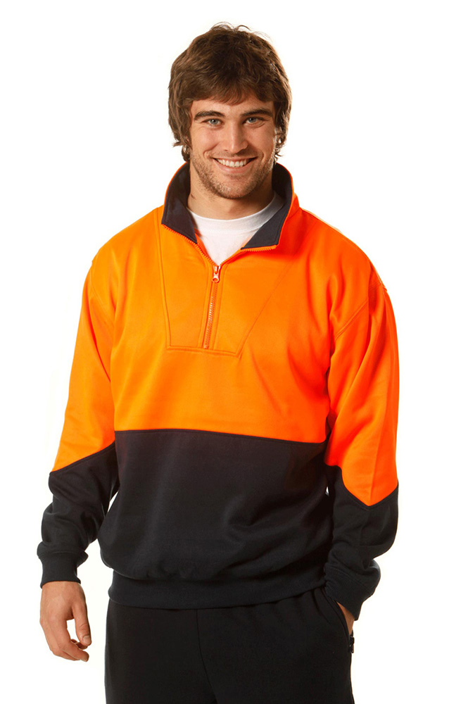 HI-VIS LONG SLEEVE FLEECE SWEAT