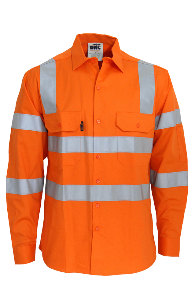 VIC Rail Compliant Hi-Vis 3 way Cool-Breeze Cotton Shirt