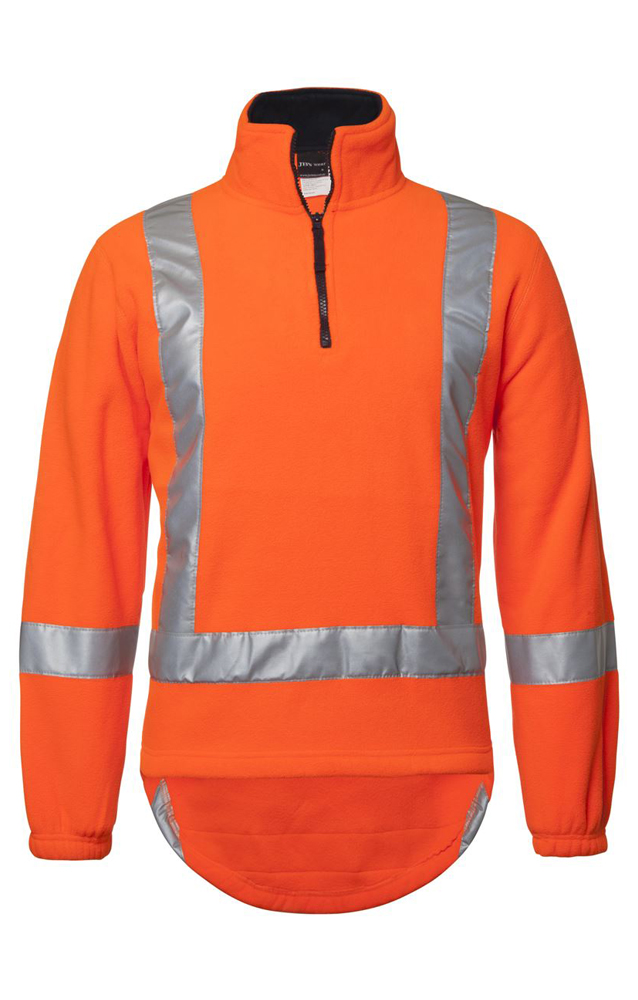 Hi Vis (D+N) TTMC-W 1/2 Zip Polar Fleece Jumper