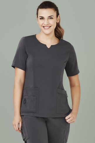 Women Tailored Fit Round Neck Scrub Top