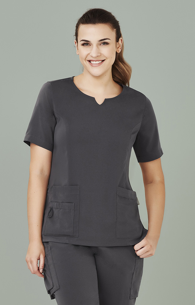 Women Tailored Fit Round Neck Scrub Top