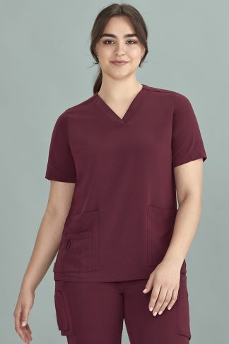 Women Easy Fit V-Neck Scrub Top