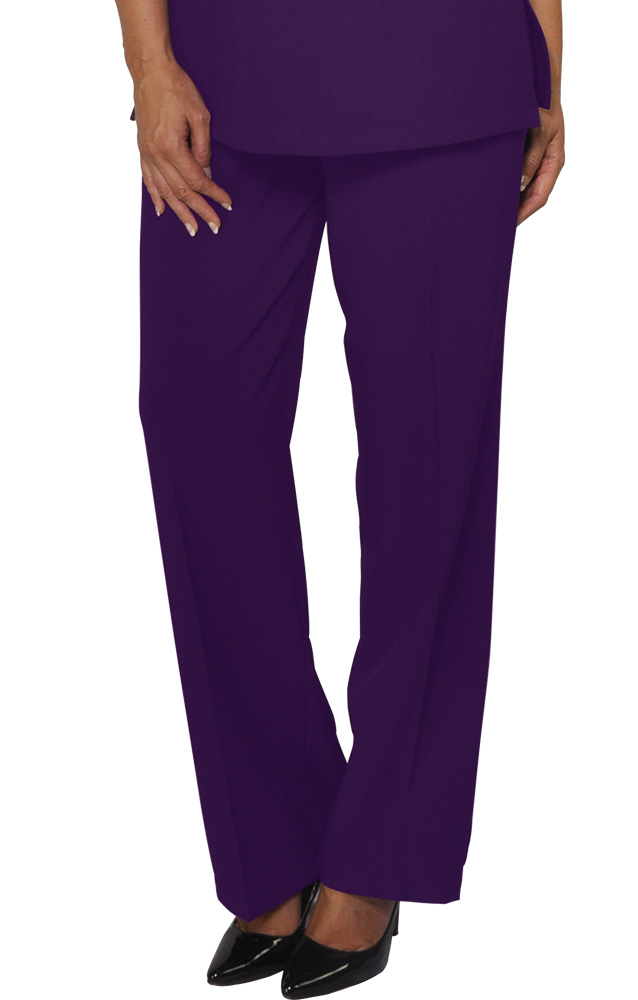 Flat Front Trousers Grape