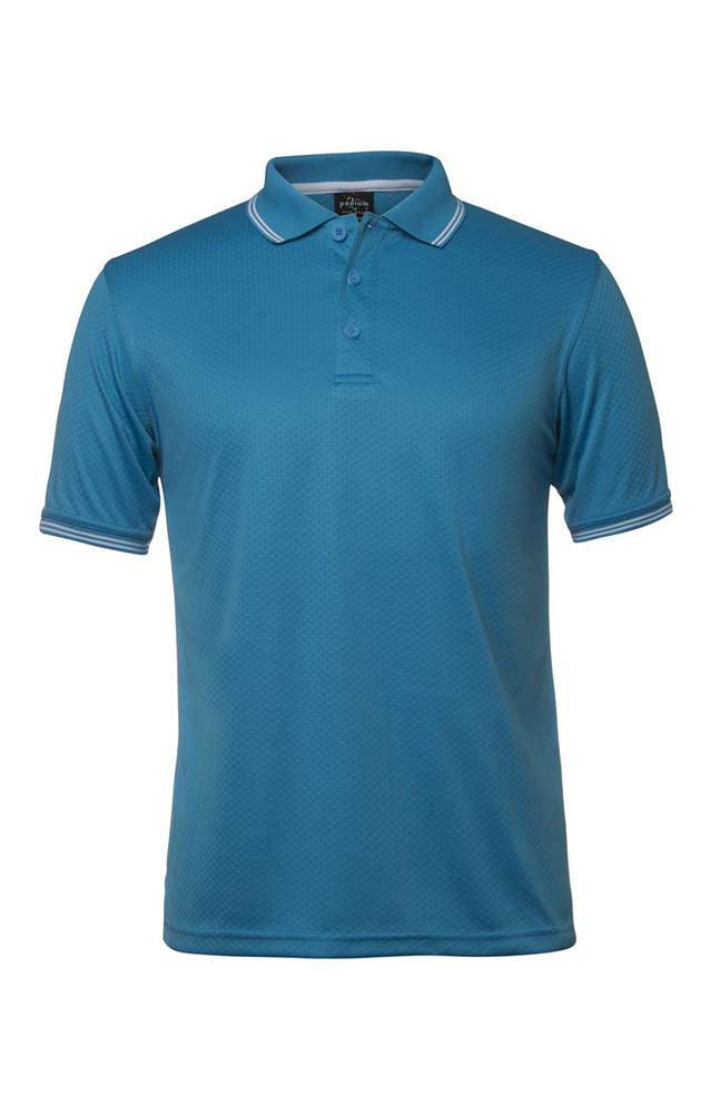 MEN’S JACQUARD CONTRAST POLO