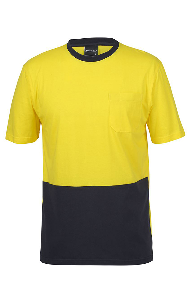 JB’s Hi Vis 2 Tone Crew Neck Cotton T-Shirt