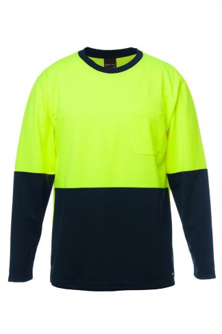 JB'S HI VIS LONG SLEEVE TRADITIONAL T-SHIRT