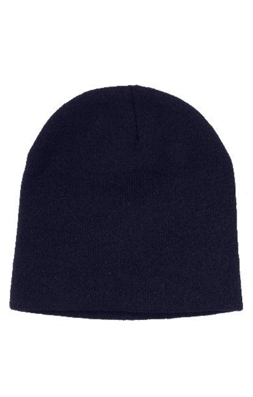 Acrylic Roll Down Beanie With One Embroidery At Front (MOQ: 20)