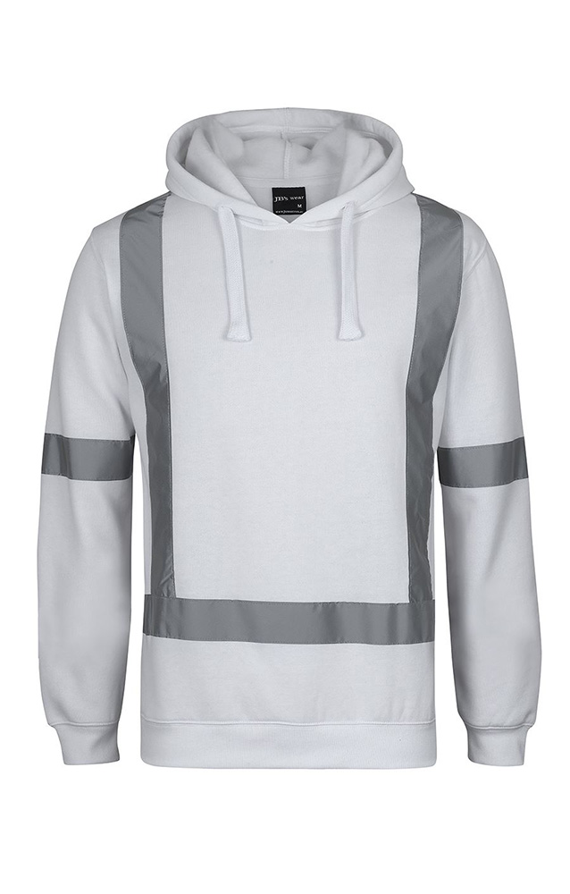 white reflective hoodie