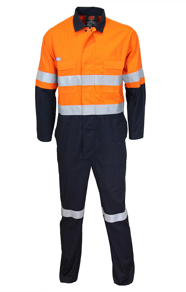 Hi Vis Inherent Fire Retardant PPE2 Ripstop Coverall With LOXY FR Reflective Tape