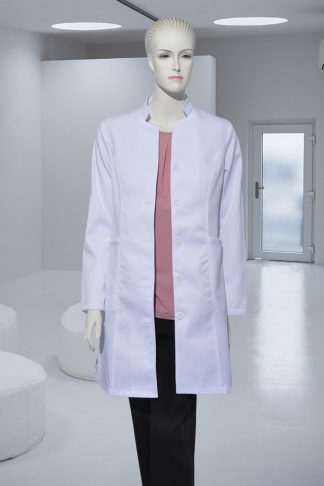 Stand Collar Women Doctor Dress Coat/Women Lab Coat