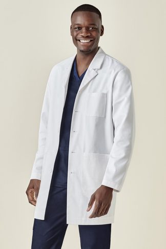 Men's Stain Release Long Line Lab Coat