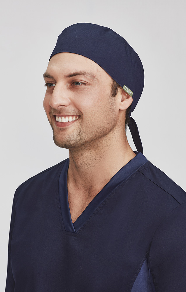 Unisex Reversible Antibacterial Cotton Rich Scrub Caps