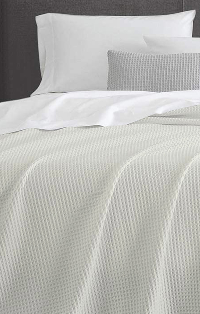 100% Egyptian Cotton Ultra Soft Summer Weight Waffle Blanket