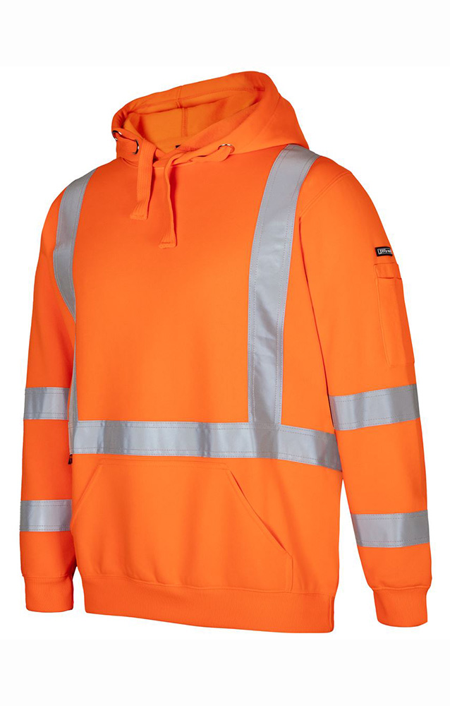 NSW Rail Compliant Hi Vis Hoodie With Front Kangaroo Pocket