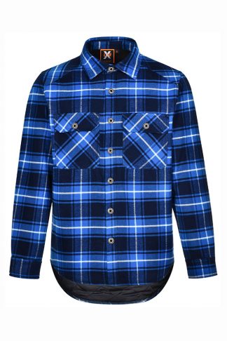 AIW Flannel Shirt Style Jacket With Quilted Lining