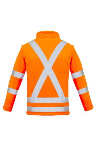 Syzmik NSW Rail Compliant Women Hi Vis Soft Shell Jacket With Zip Off Sleeves