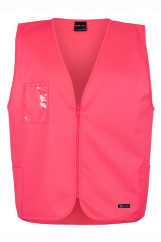 JBs Zip Hi Vis Vest In Pink, Orange and Lime Colours