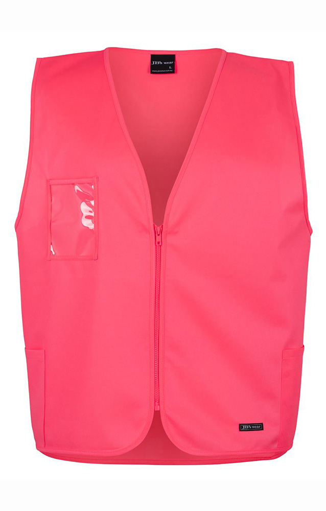 JBs Zip Hi Vis Vest In Pink, Orange and Lime Colours