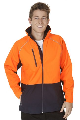 BW Hi Vis Soft Shell Jacket Day Use