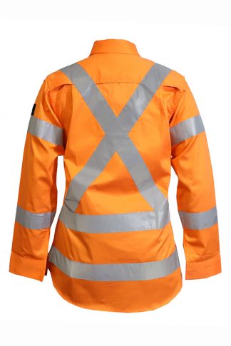 NSW Rail Compliant Women Hi Vis Shirt 155 GSM